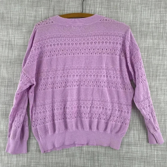 525 Loose knit light Sweater Womens XL pink 4120 - Picture 5 of 7